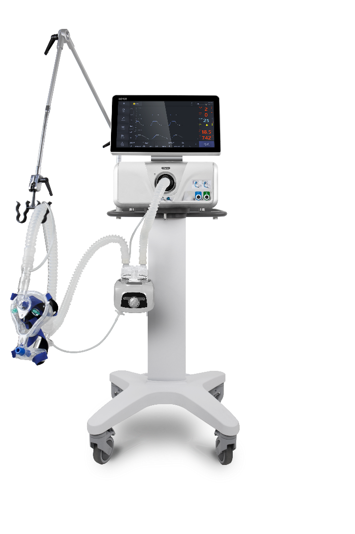 Advanced Non-Invasive Ventilator (NIV): ICU-Grade Monitoring and Turbine Technology