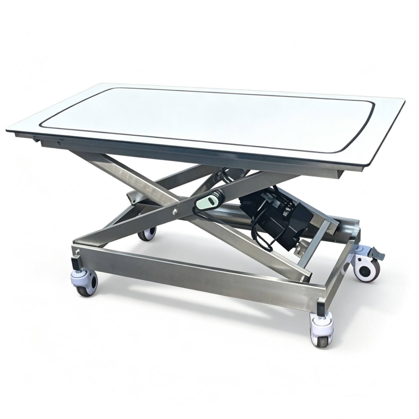Mobile Electric Scissor Lift Veterinary Examination and Grooming Table | FKNMED