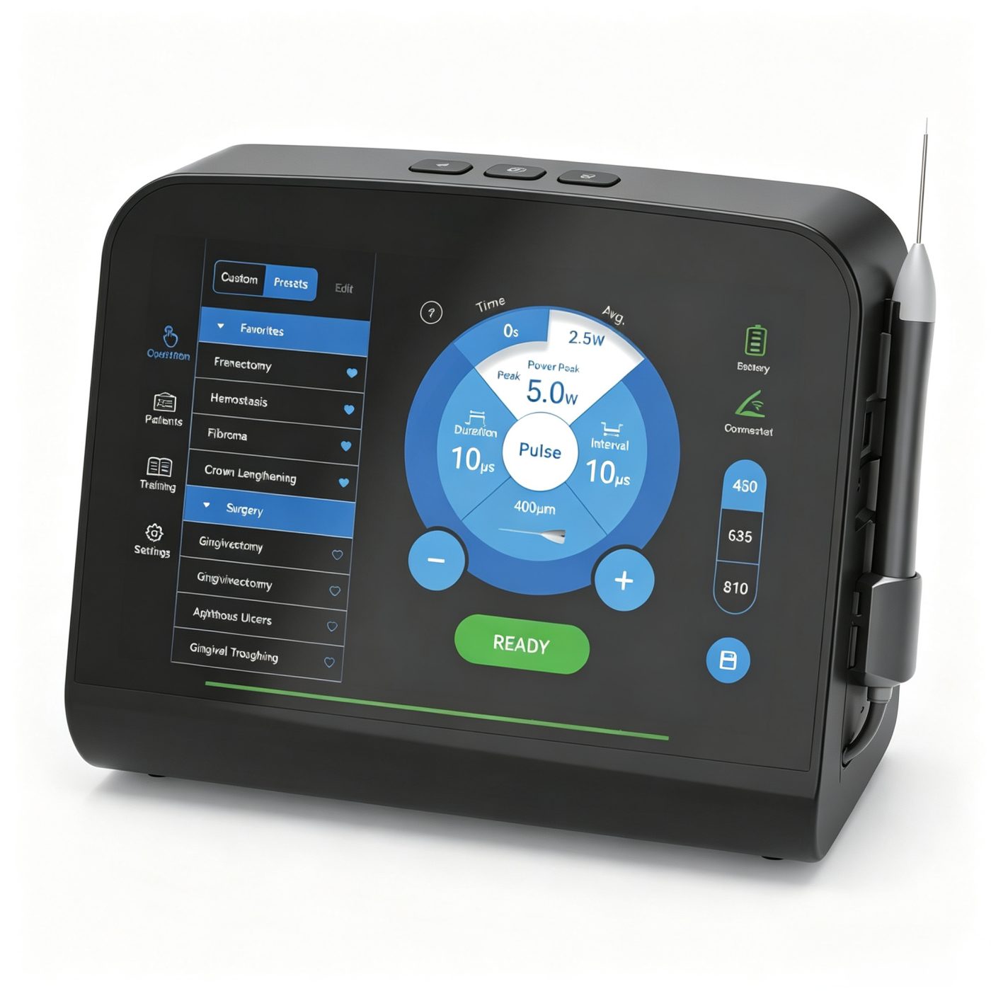 Pet laser therapy instrument for veterinary surgery rehabilitation applications